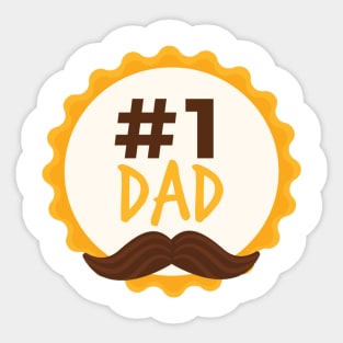 Dad number 1 Sticker